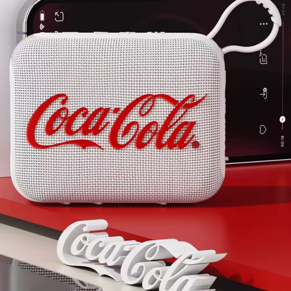Fonepia × Coca-Cola Mini Bluetooth Speaker – Portable Hi-Fi Bass Sound