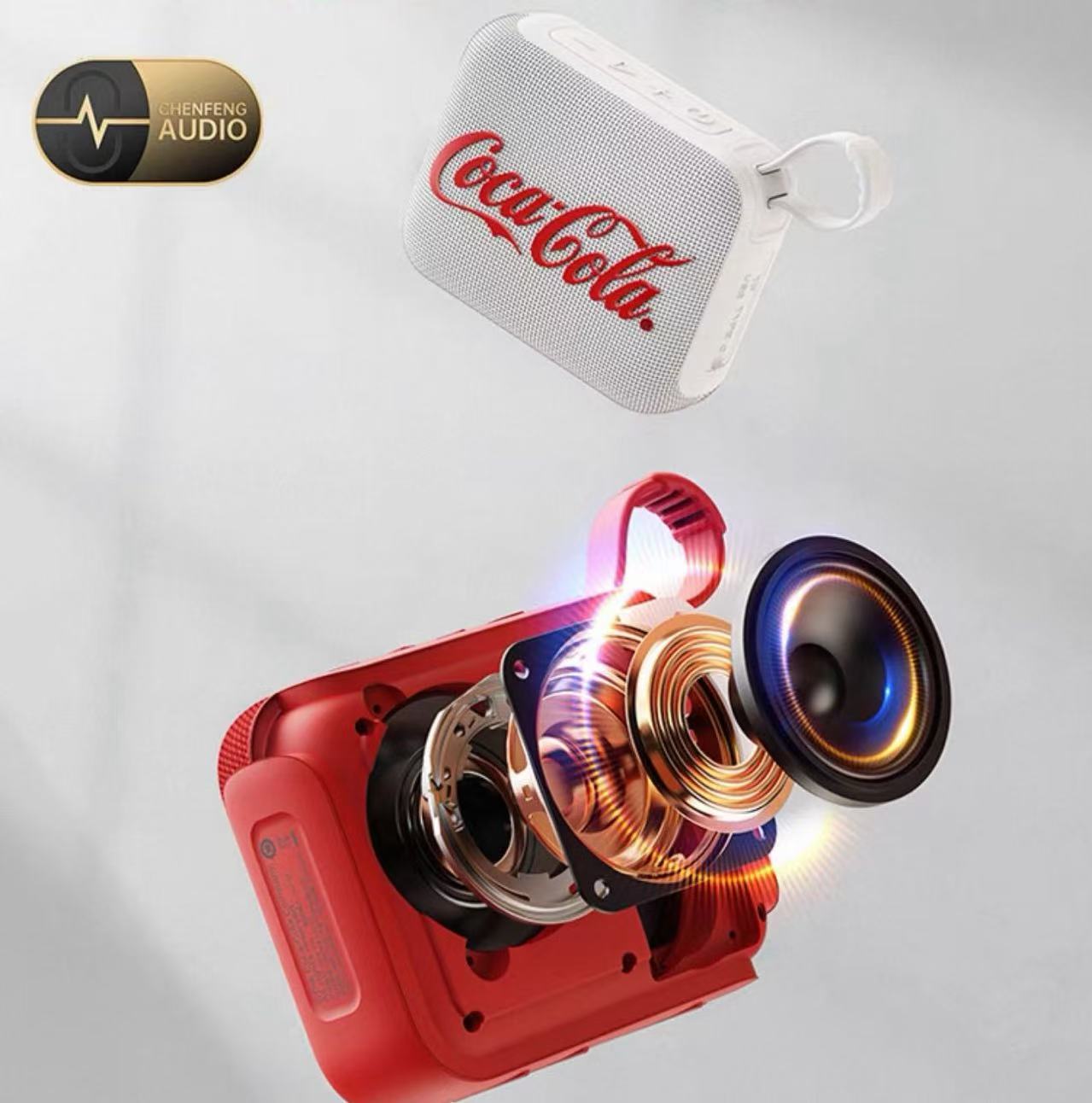 Fonepia × Coca-Cola Mini Bluetooth Speaker – Portable Hi-Fi Bass Sound
