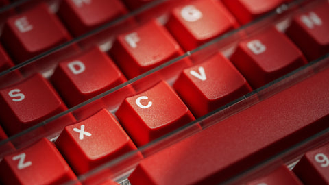 WS Basic Red Keycaps