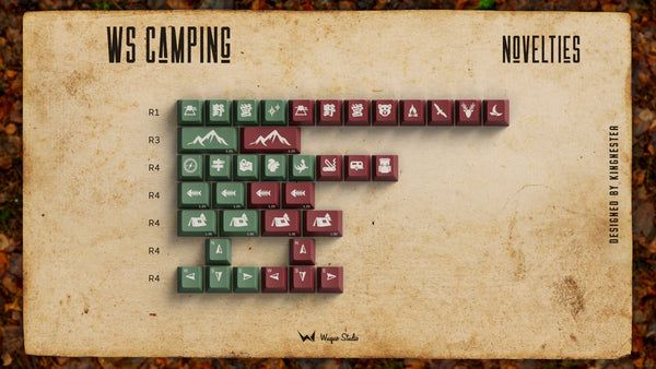 WS Camping Keycaps